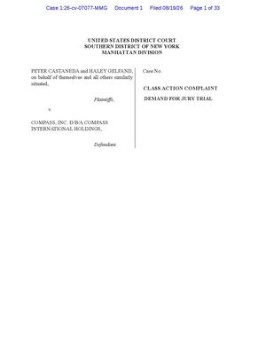 2026 08 19 Castaneda V Compass Complaint