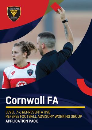 Cornwall FA Junior Referee Representative Level 7 6 Representative Ap V2