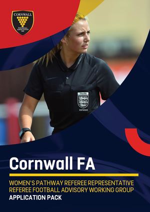 Cornwall FA Women’s Pathway Referee Representative Ap V2