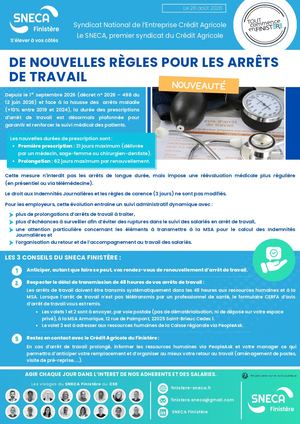 FINISTERE - Tract Arrêts De Travail 2026