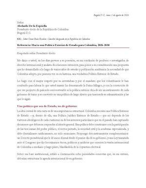 Carta Abierta A Abelardo De La Espriella
