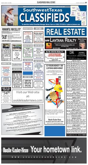 Classifieds Sunday, August 23, 2026