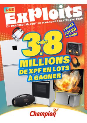 Catalogue Champion Tahiti - EXPLOITS 1 - 26/08 au 06/09