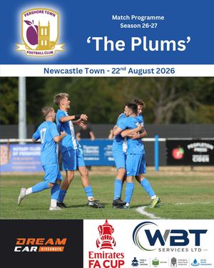PTFC Programme Vs Newcastle Town