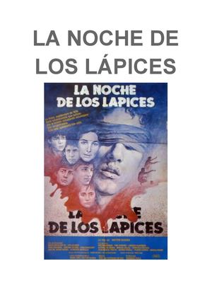 La Noche De Los Lápices