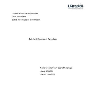 Guia No 4 Entornos De Aprendizaje