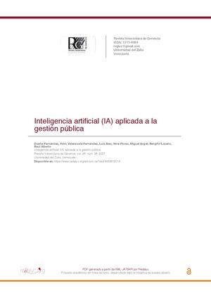 IA APLICA A LA GESTIÓN PÚBLICA