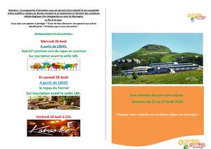 Planning Semaine 35 2026