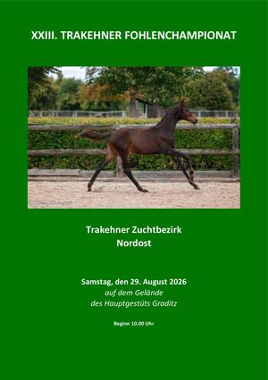 XXIII. Trakehner Fohlenchampionat ZB Nordost 2026