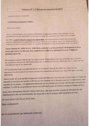 2 Pétition De L’été 2024 Signée Par 34 Copropr