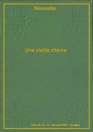 FI - Une vieille chèvre
