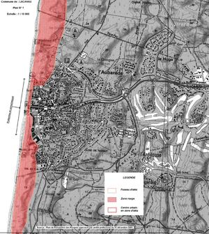 Ppr Lacanau Carte Officielle Recul Trait De Cote