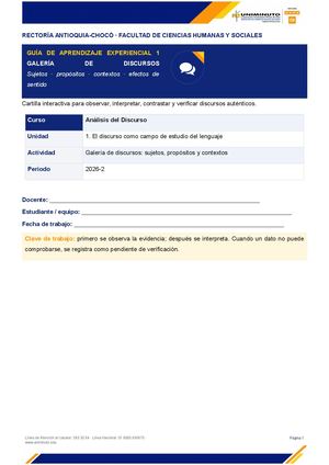 Cartilla Galeria De Discursos
