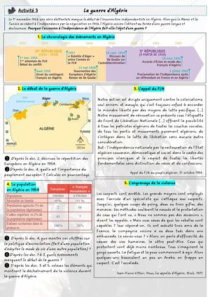CH5 - 3e - Activité 3 - La guerre d'Algérie
