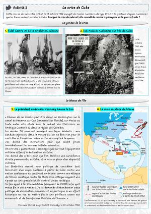 CH6 - 3e - Activité 2 - La crise de Cuba
