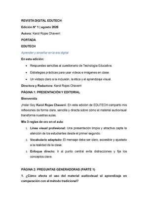 Revista Digital Edutech Karol