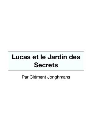 Lucas et le Jardin des Secrets