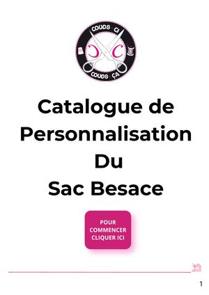 Catalogue Sac Besace