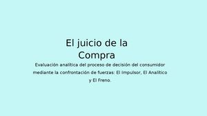 El Juicio De La Compra