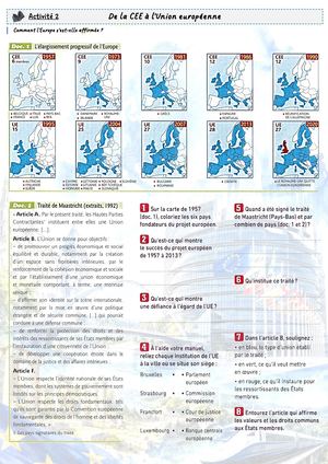 CH7 - 3e - Activité 2 - De la CEE à l'UE