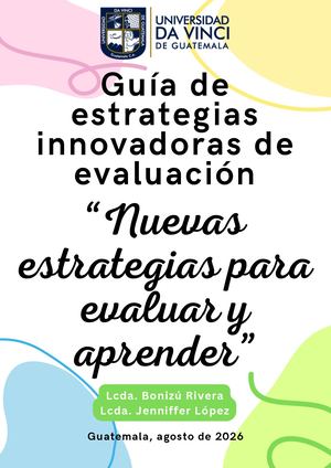 Guía de Estrategias de evaluación