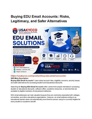 Edu Email Accounts for Students and Educatorsy, And Safer Alternatives