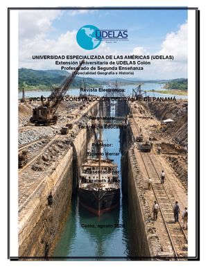 Revista Electronica Inicio De La Construcción Del Canal De Panamá