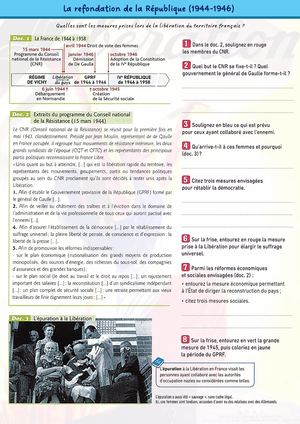 CH9 - 3e - Activité 1 - La refondation de la République