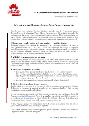 FNE82 interpelle les candidats S&P