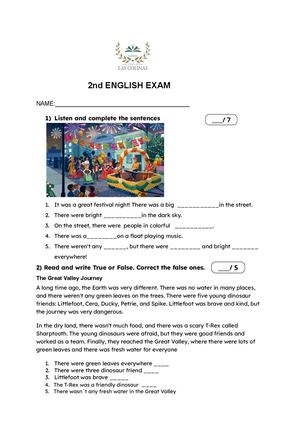 2nd English Exam (1) Removed