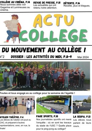 Actu College N°2 Mai 2024