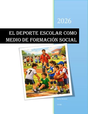 El deporte escolar como medio de formación social