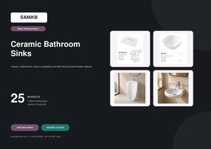 SANIKB Most Popular Ceramic Bathroom Sinks 2026
