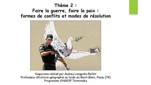 Spé Term Th2 Faire La Guerre Faire La Paix Pdf