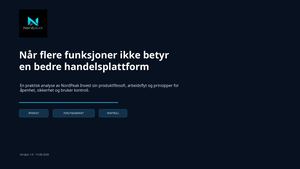 NordPeak Invest anmeldelse: Plattform, funksjoner og brukeropplevelse