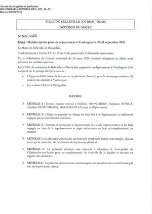 DEC 022 26 ACTE TPN Mandat Spécial Vendargues