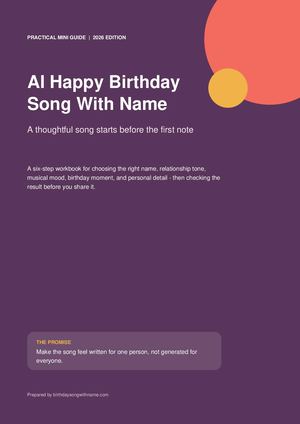 Ai Happy Birthday Song With Name Guide