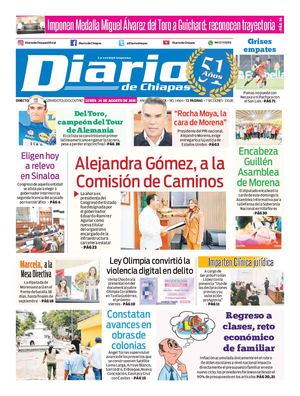 Portada, Lunes 24 De Agosto De 2026