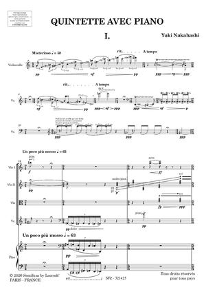 Quintette Avec Piano Y Nakahashi