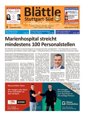 Blättle Stuttgart-Süd 9/2026