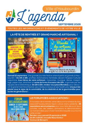 Agenda Septembre 2026