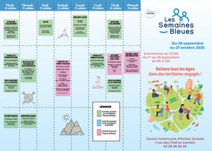 Programme Semaines Bleues 2026