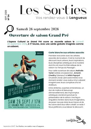 Les Sorties Septembre 2026 - Langueux