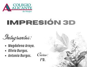 Impresión 3D.