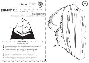 A4 Carte pop-up Col de la Lombarde