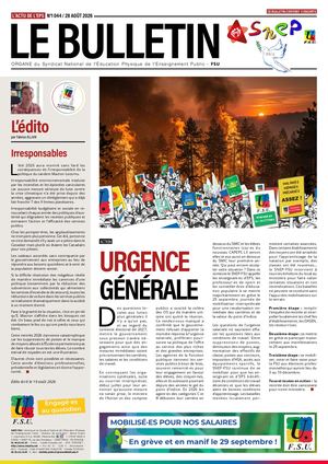 Bulletin SNEP-FSU n1044 - 28/8/2026