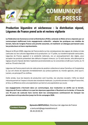 24082026 CP Sécheresse Grande Distribution