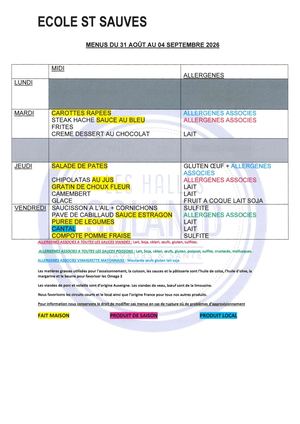 Menus S36 Et S37