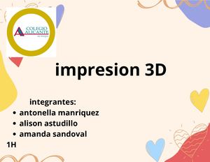 Impresión 3D