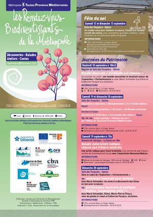 Rendez Vous Biodivertissants Septembre Décembre 2026